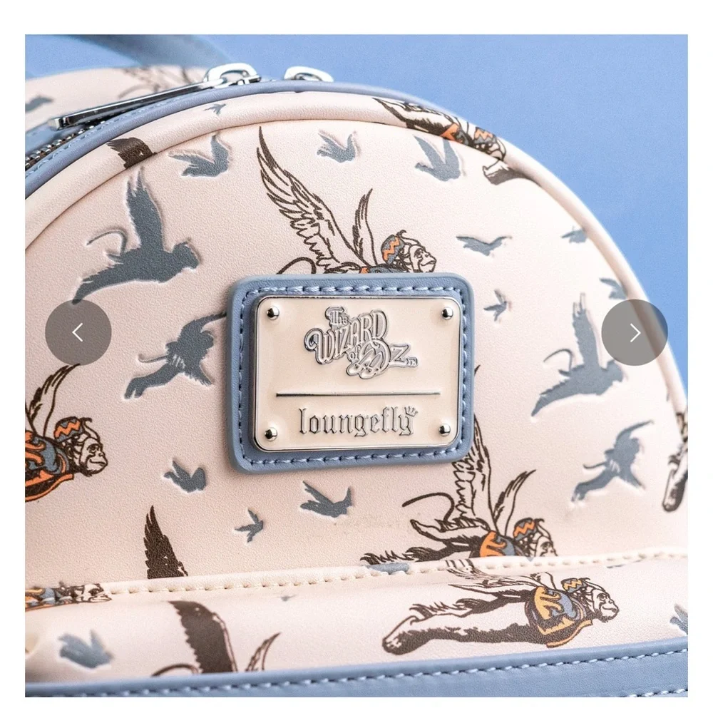 Loungefly The Wizard of Oz Flying Monkeys AOP Mini Backpack & Wallet Set